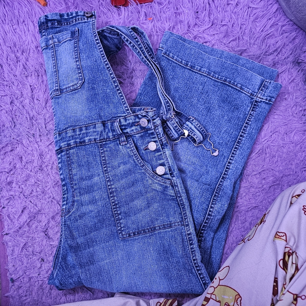 Kids 2XL (XXL) jean capri overalls